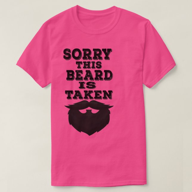 T-shirt désolé cette barbe à la barbe drôle de citation Ca (Design devant)