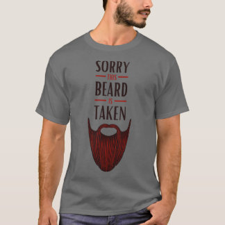 T-shirt Désolé cette barbe est prise 68