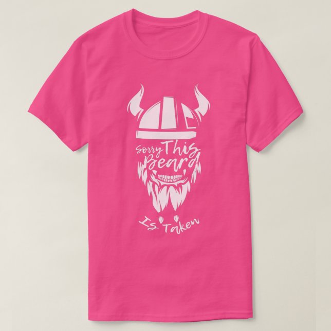 T-shirt Désolé Cette Barbe Est Prise Drôle Le Crâne De La  (Design devant)