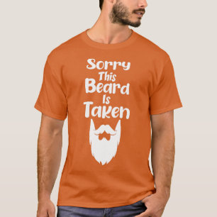 T-shirt Désolé cette barbe est prise Funny Pays Retro Cade