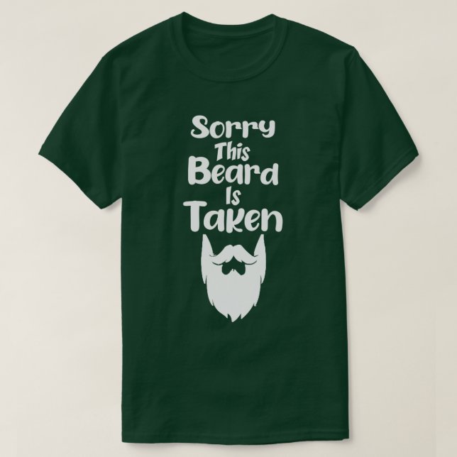 T-shirt Désolé cette barbe est prise Funny Pays Retro Cade (Design devant)