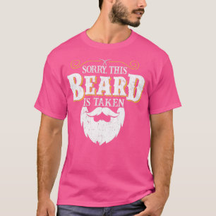 T-shirt Désolé cette barbe est prise Pays Rétro Valentines