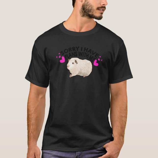 T-shirt Désolé D'Avoir Des Plans Avec Mon Amoureux des ani (Devant)