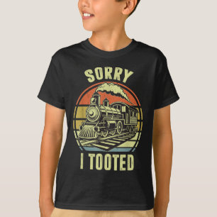 T-shirt Désolé d'avoir pris le train-shirt Toddler Funny R