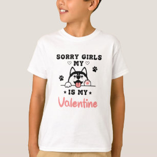 T-shirt Désolé Filles Mon Chien Est Mon Idée Cadeau Valent