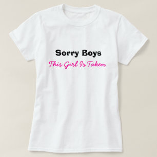 T-shirt Désolé Garçons fille prise drôle Humour rencontre