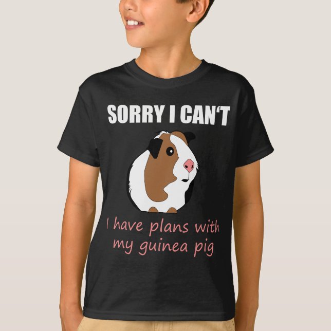 T-shirt Désolé J'Ai Des Plans Avec Ma Guinéenne Cochon (Devant)
