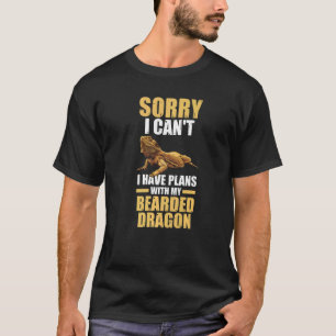 T-shirt Désolé J'Ai Des Plans Embarqués Dragon Reptiles