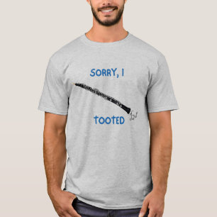 T-shirt Désolé, j'ai dessiné mon hautbois citer un drôle d