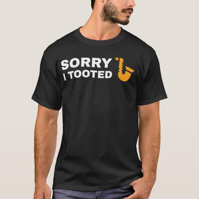 T-shirt Désolé J'Ai Pris Funny Saxophone Lecteur Cadeau Sa (Devant)