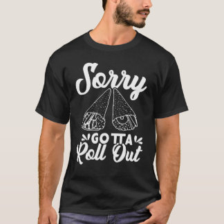 T-shirt Désolé, je dois dérouler les sushis pour le mangeu