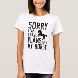 T-shirt Désolé, je ne peux pas avoir de plans avec mon che