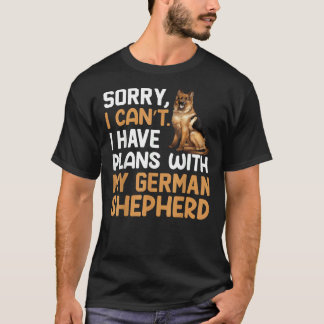 T-shirt Désolé Je Ne Peux Pas Avoir Des Plans Avec Mon Ber