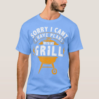 T-shirt Désolé Je Ne Peux Pas Avoir Des Plans Avec Mon Gri