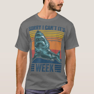 T-shirt Désolé, je ne peux pas c'est la semaine Drôle Vint