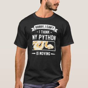 T-shirt Désolé, je ne peux pas croire que mon Python dépla