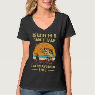 T-shirt Désolé Je ne peux pas parler Je suis sur une autre