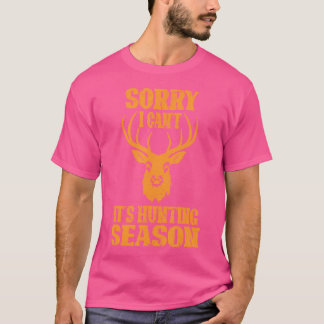T-shirt Désolé Je Ne Peux Pas Sa Saison De Cerfs Drôle Cha