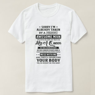 T-shirt Désolé, je suis déjà pris par un homme fou