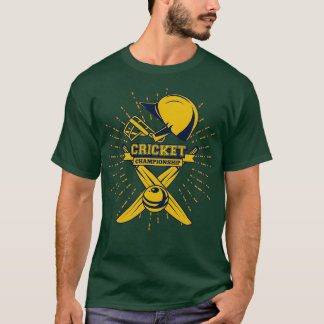 T-shirt Désolé mais je suis fou de cricket