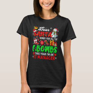 T-shirt Désolé pour toutes les bombes F Je suis un respons
