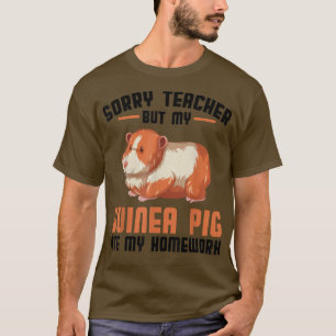 T-shirt Désolé professeur mais mon cobaye a mangé des anim