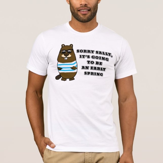 T-shirt Désolé Sally, début printemps (Devant)