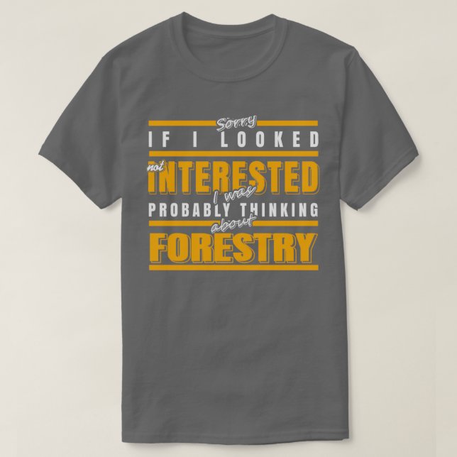 T-shirt Désolé Si j'ai l'air intéressé (Design devant)