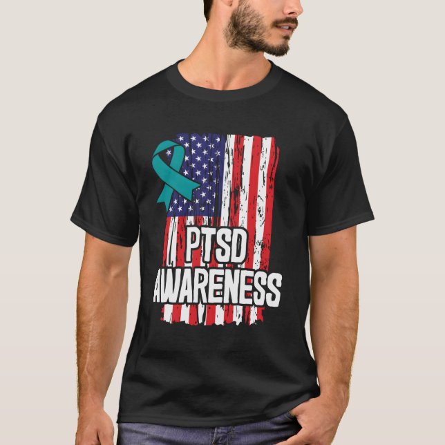 T-shirt Désordre post-traumatique du stress Sensibilisatio (Devant)