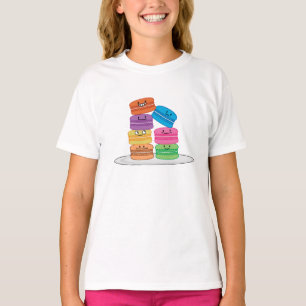 T-shirt Dessert doux français de biscuit de macarons de