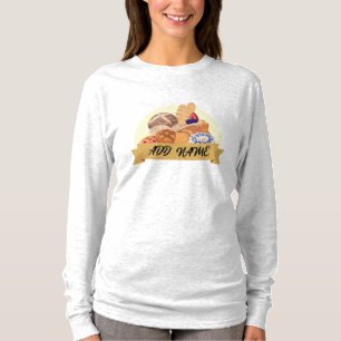 T-shirt dessert moderne Boulangerie de pain nom personnali