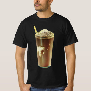T-shirt Dessert vintage, Shake au chocolat et crème écaill