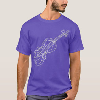 T-shirt Dessin 1 ligne violon