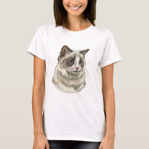 T-shirt Dessin à la main Ragdoll chat