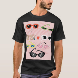 T-shirt Dessin amusant : Collection de lunettes de soleil 