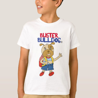 T-shirt Dessin animé de chiot joueur Graphique de chien mi