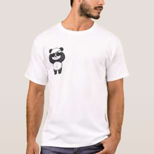 T-shirt Dessin animé de panda pirate cool