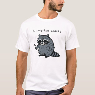 T-shirt Dessin animé de raton laveur drôle « J'ai besoin d