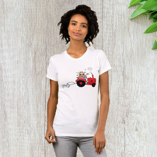 T-shirt Dessin animé humoristique de tracteur de paysan de