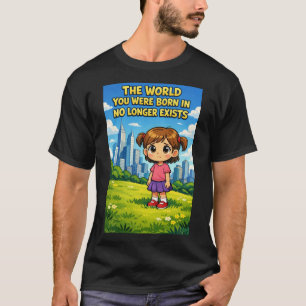 T-shirt Dessin animé : le monde dans lequel vous êtes né n