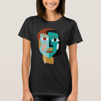 T-shirt Dessin d'art minimaliste Abstrait face