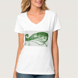 T-shirt dessin de baleine verte manga anime dessin animé