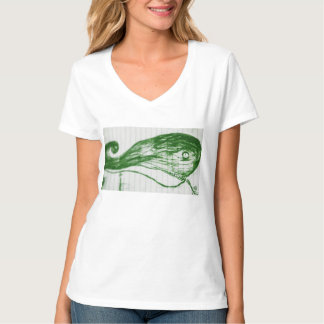 T-shirt dessin de baleine verte manga anime dessin animé