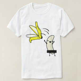 T-shirt Dessin de banane drôle avec une peau de banane