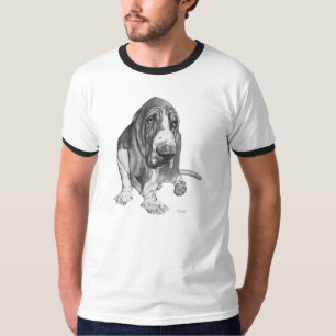 T-shirt Dessin de Basset Hound