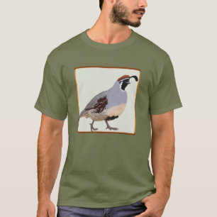 T-shirt Dessin de caille encadrée en Californie
