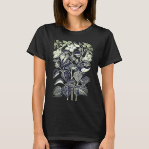 T-shirt Dessin de charbon de bois des fleurs italiennes d'