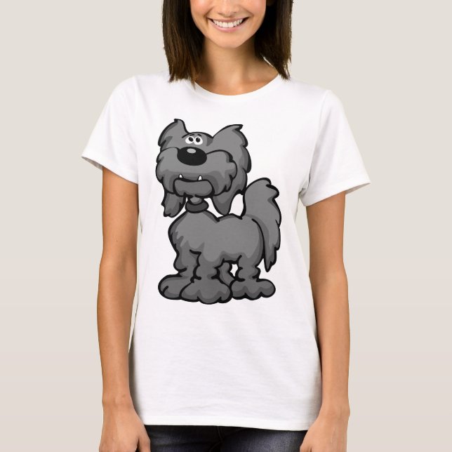 T-shirt Dessin de chien d'Aussiedoodle (Devant)