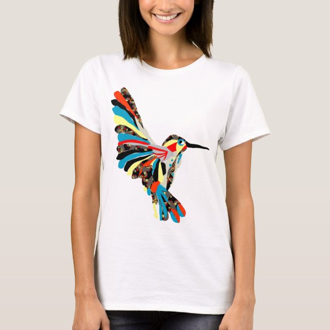 T-shirt dessin de colibri (Devant)