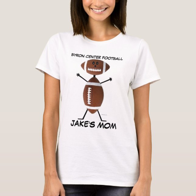 T-shirt Dessin de football au lycée (Devant)